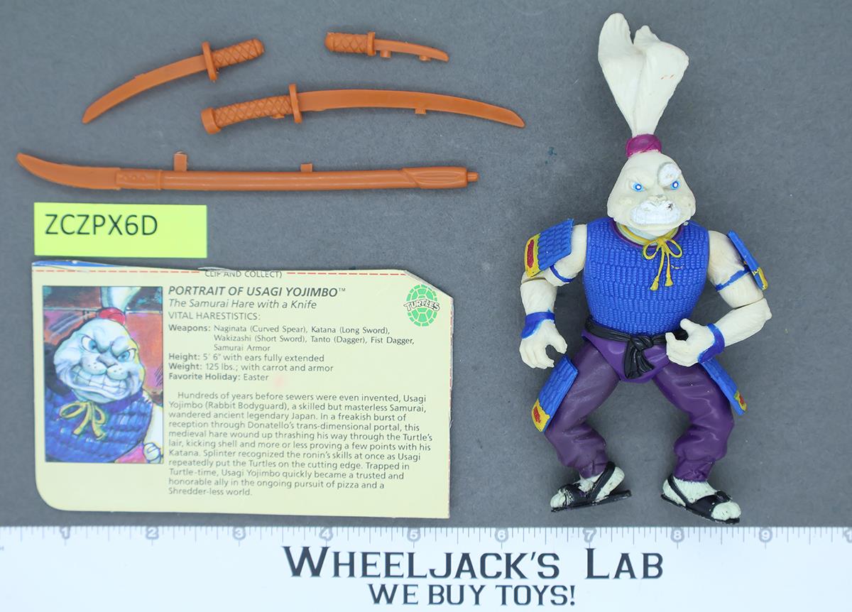 Usagi Yojimbo 100% Complete Teenage Mutant Ninja Turtle TMNT 1989 Playmates