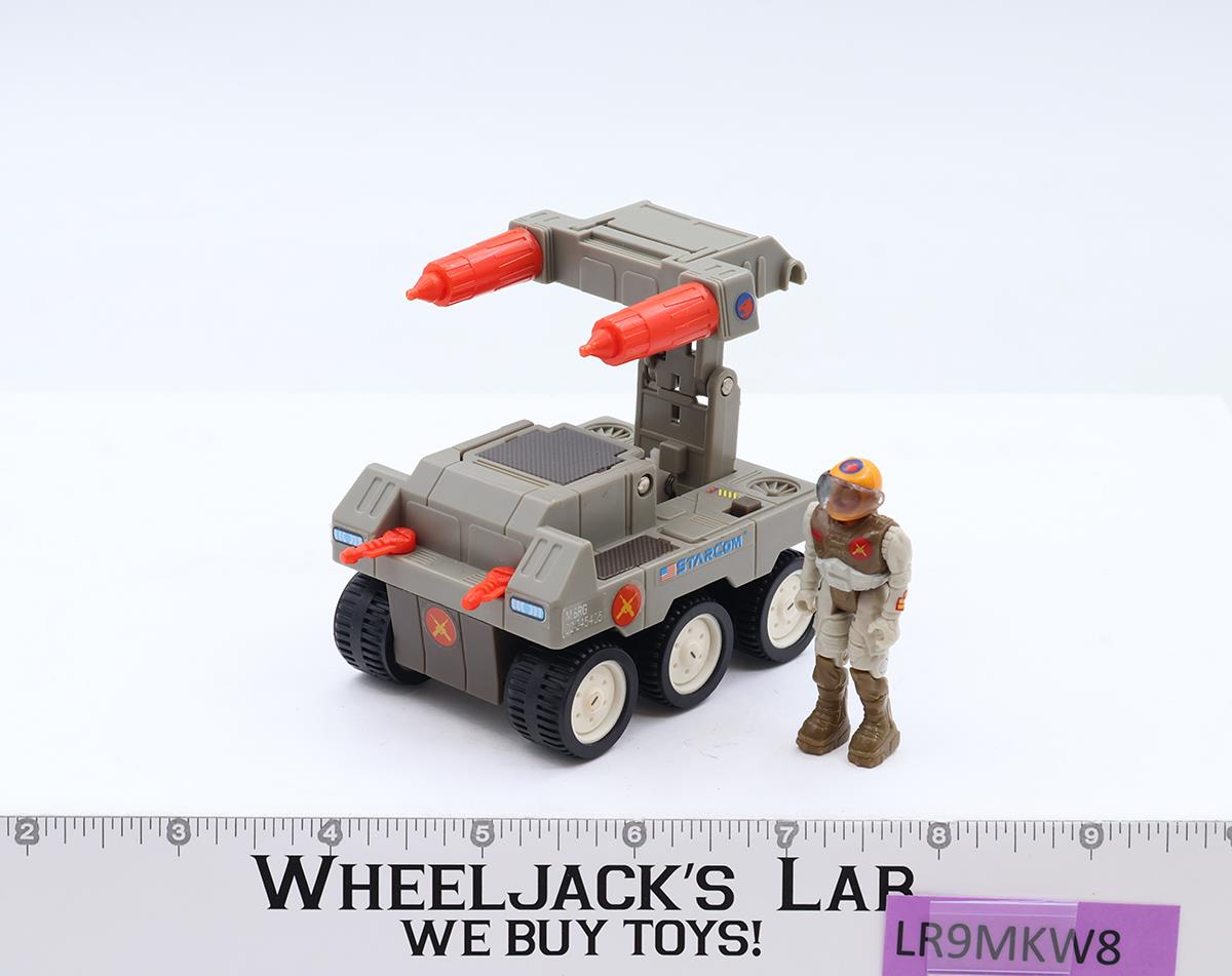 M-6 Railgunner W/ Rick Ruffing Starcom Works 1986 Coleco Action Figure Vehicle