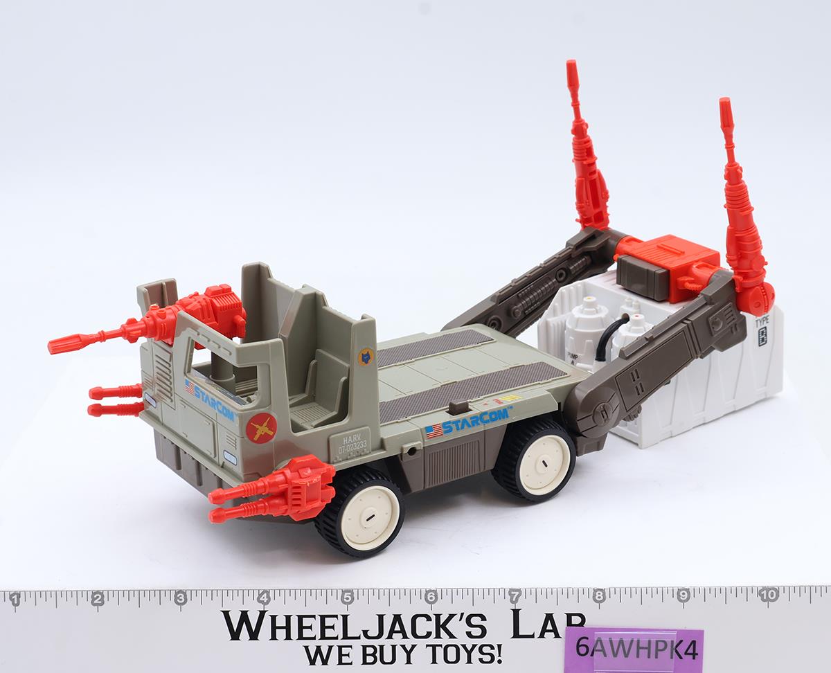 HARV-7 W/Champ O'Ryan Complete W/ Hose Works Starcom 1986 Coleco Vintage Vehicle