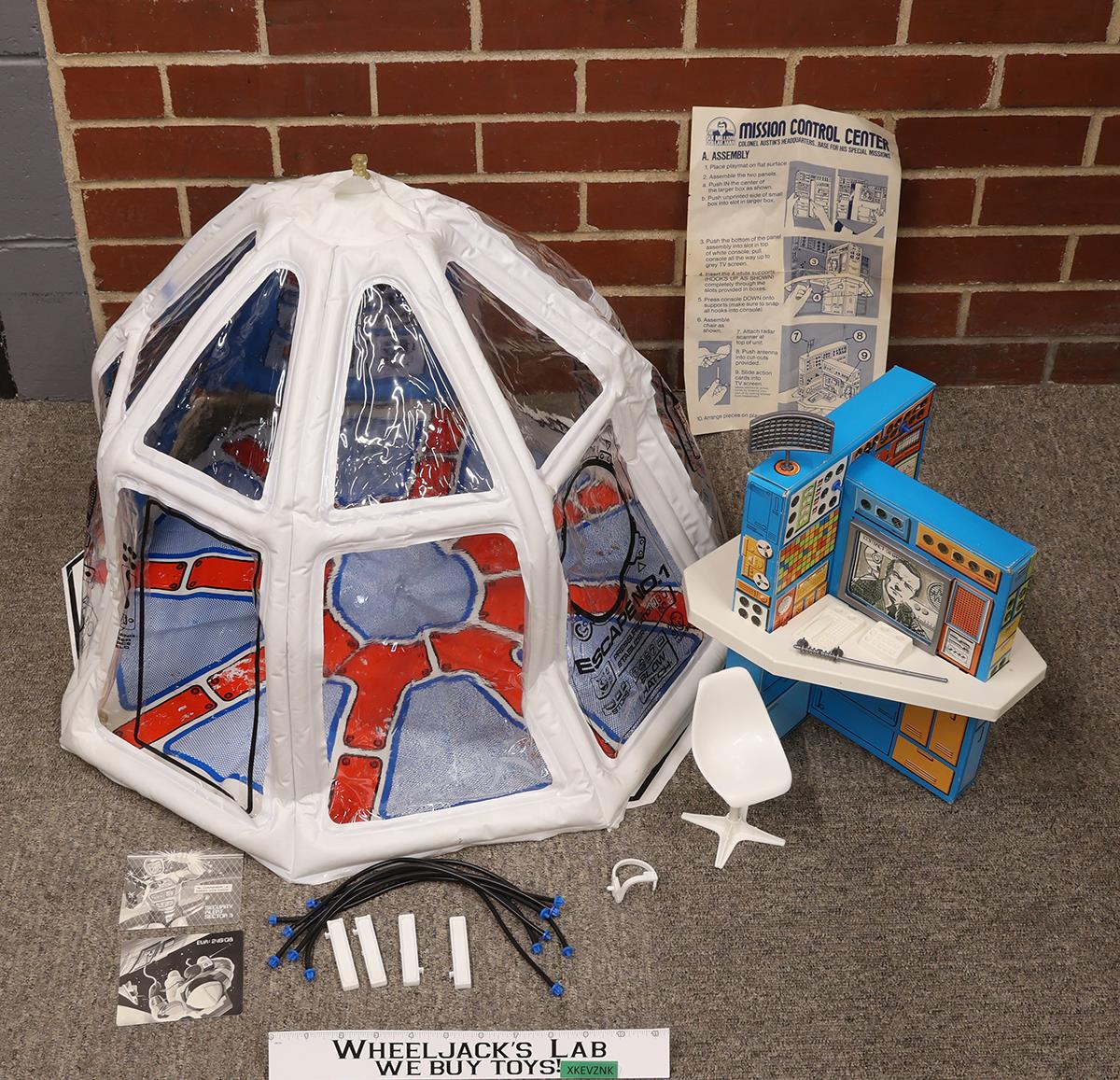 Mission Control Center Complete Six Million Dollar Man 1976 Kenner Vtg Playset