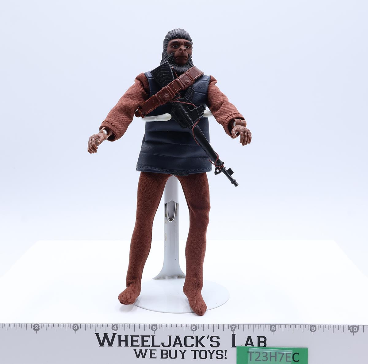 Soldier Ape Planet of the Apes Blue w/Gun Bandolier 1974 Mego 8" Vintage Figure