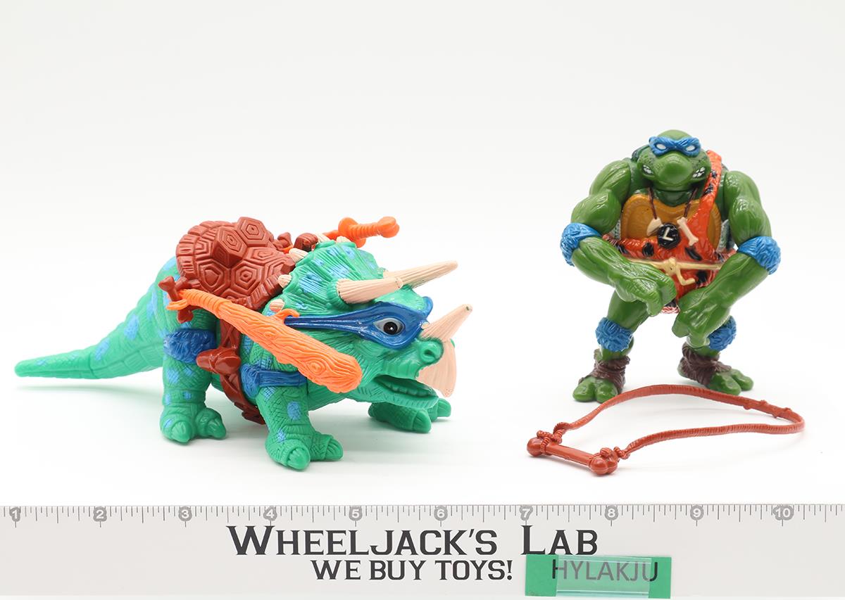 Cave Turtles Leo & his Dingy Dino 100% Complete Teenage Mutant Ninja Turtle 1992
