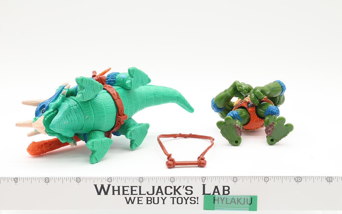 Cave Turtles Leo & his Dingy Dino 100% Complete Teenage Mutant Ninja Turtle 1992
