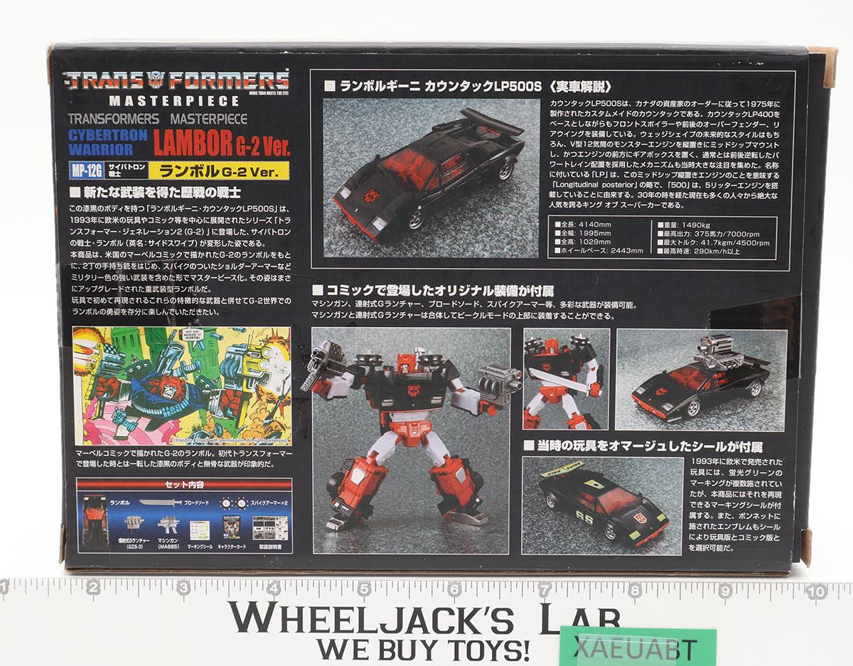 MP-12G Lambor G-2 Ver. 100% Complete Transformers Masterpiece AUTHENTIC Takara