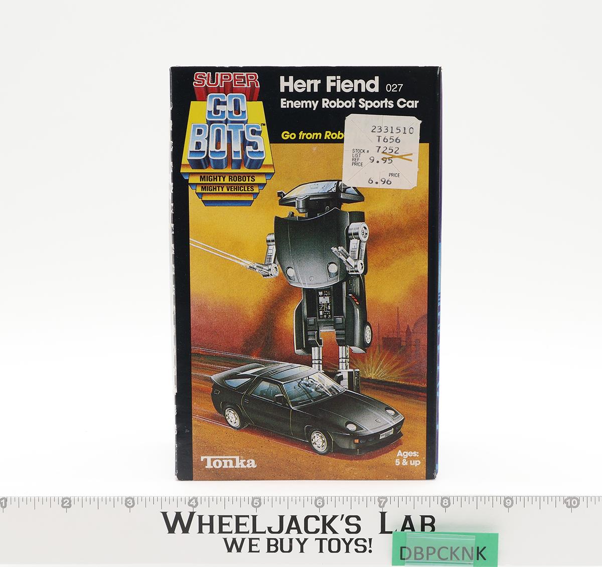 Herr Fiend 100% Complete W/Box Super Gobots Go-Bots 1984 Tonka NEW MIB