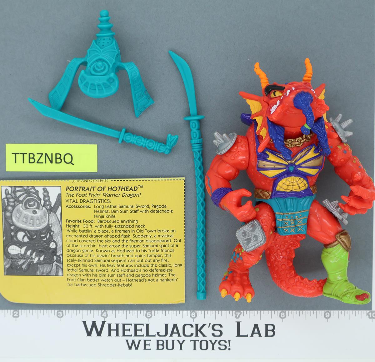 Hothead Teenage Mutant Ninja Turtle TMNT 1992 Playmates Action Figure