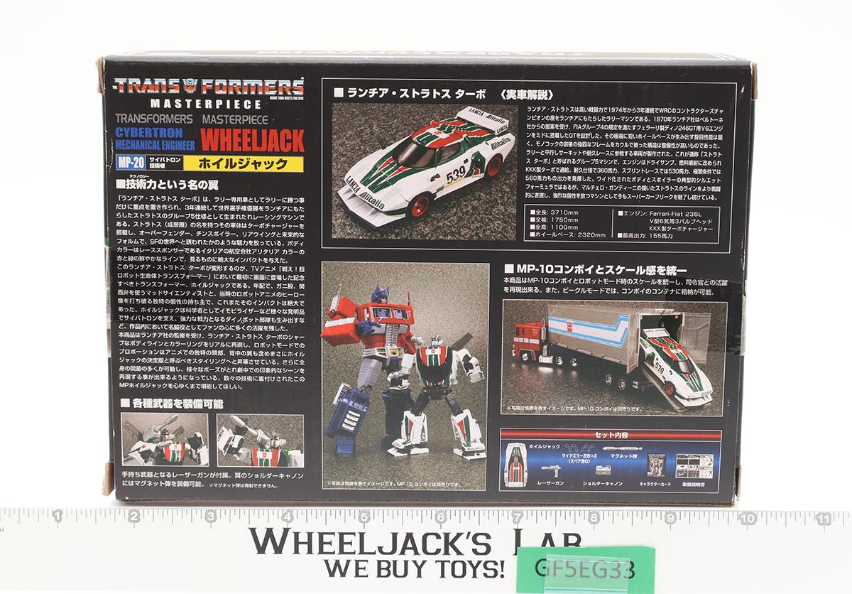 MP-20 Wheeljack 100% Complete Transformers Masterpiece 2014 Takara Action Figure