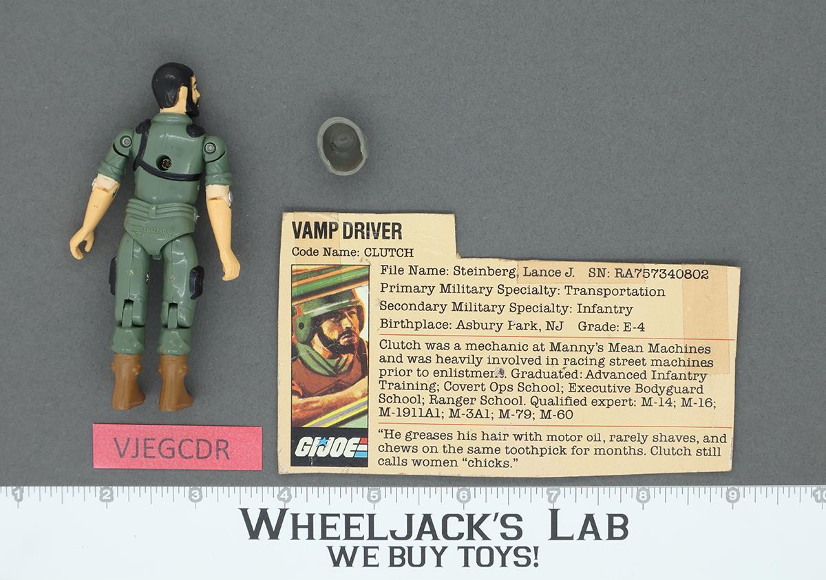 Clutch V1 Straight Arm 100% Complete G.I. Joe 1982 Hasbro Vintage Action Figure