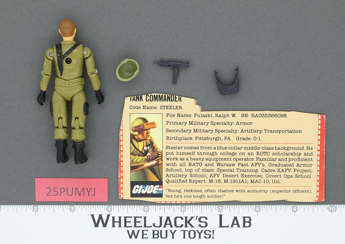 Steeler V1 Straight Arms 100% Complete G.I. Joe 1982 Hasbro Vintage Figure