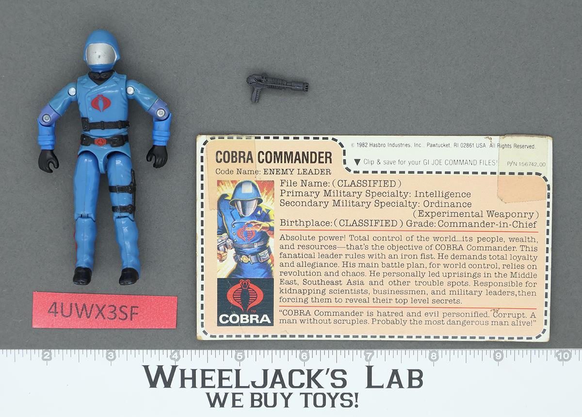 Cobra Commander V1.5 100% Complete 1983 G.I. Joe Hasbro Vintage Action Figure