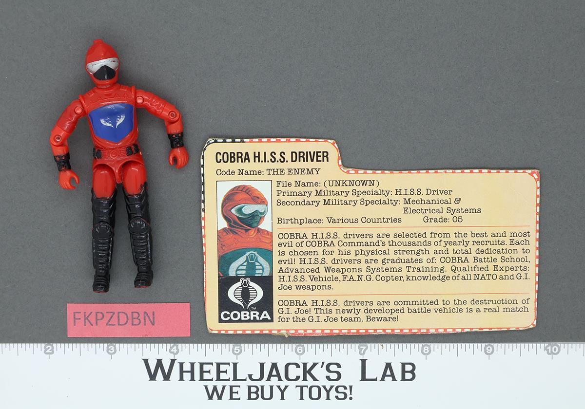 Cobra H.I.S.S. Driver V1 100% Complete G.I. Joe 1983 Hasbro Vintage Figure