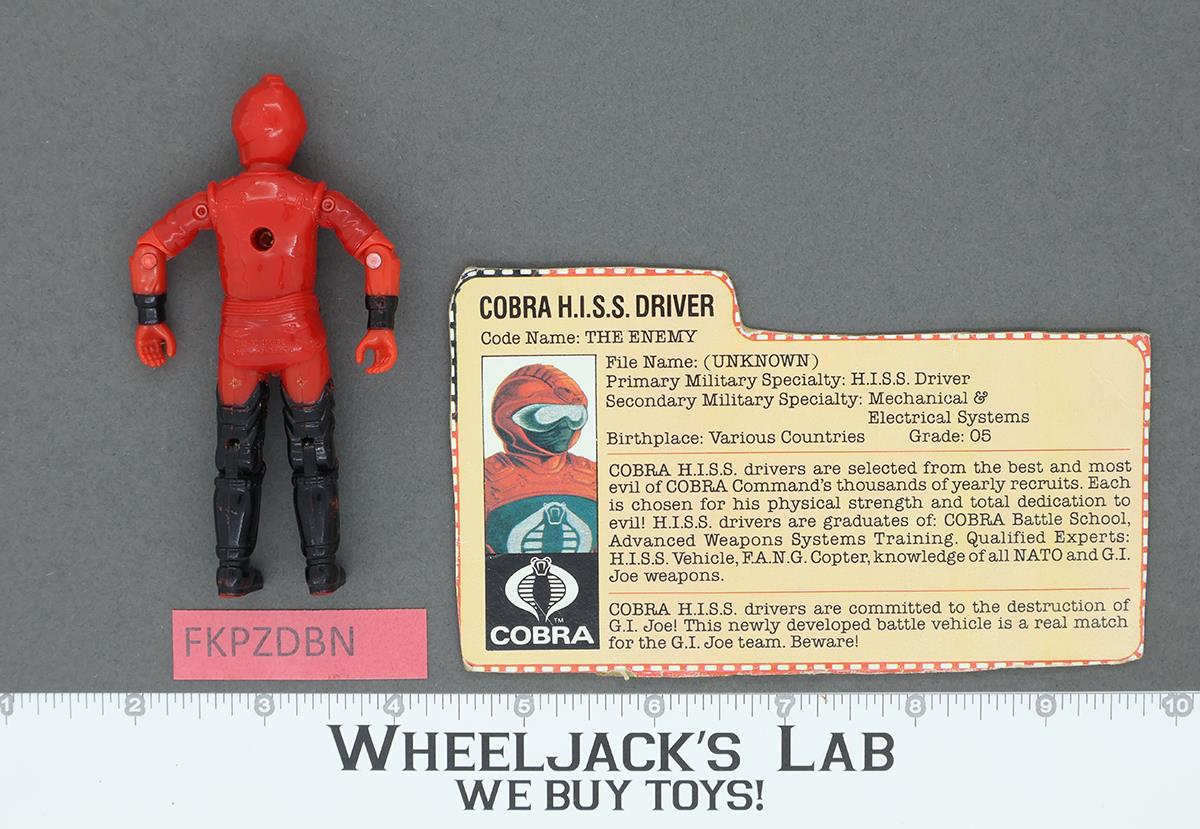 Cobra H.I.S.S. Driver V1 100% Complete G.I. Joe 1983 Hasbro Vintage Figure
