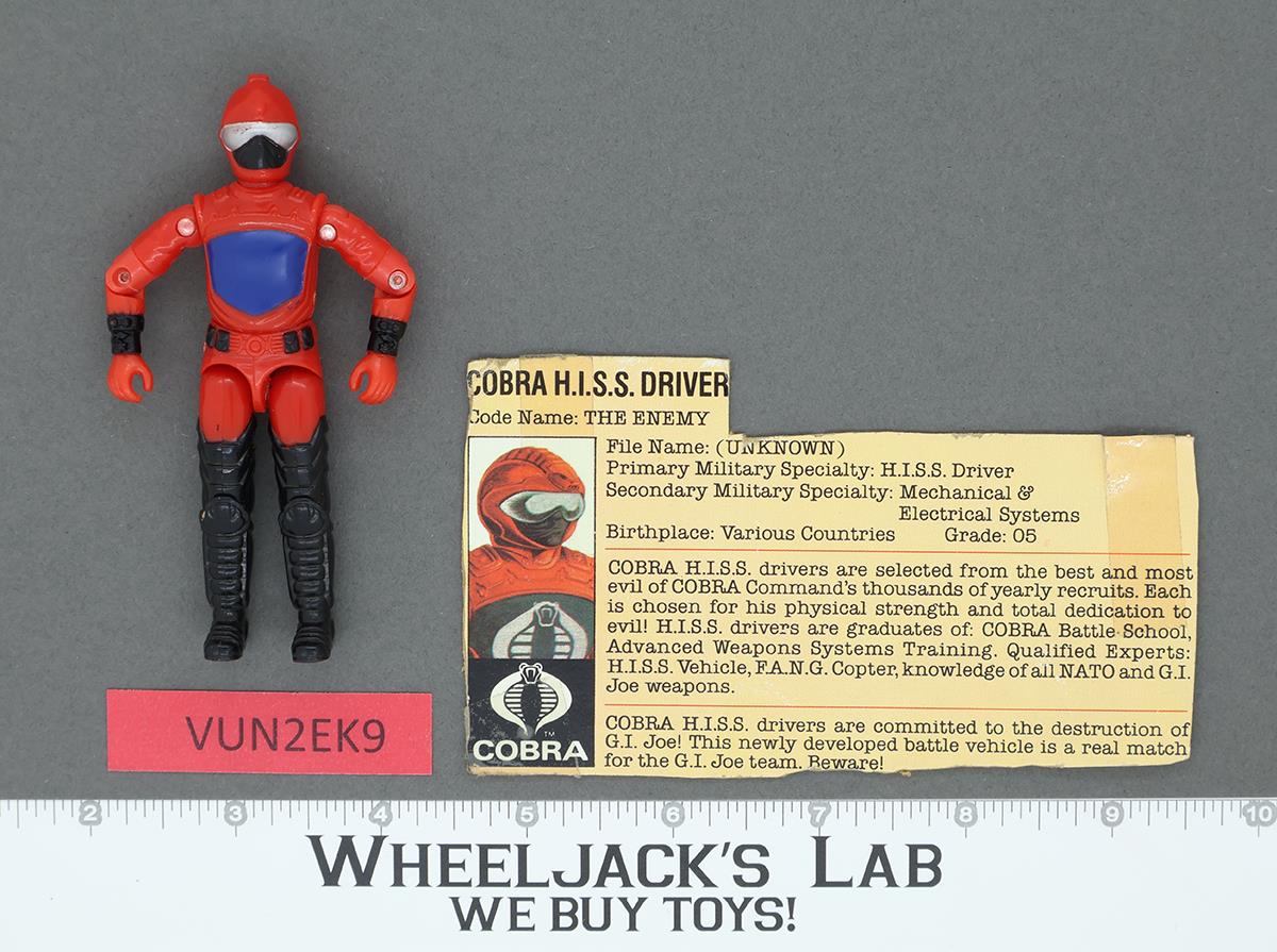 Cobra H.I.S.S. Driver V1 100% Complete G.I. Joe 1983 Hasbro Vintage Figure