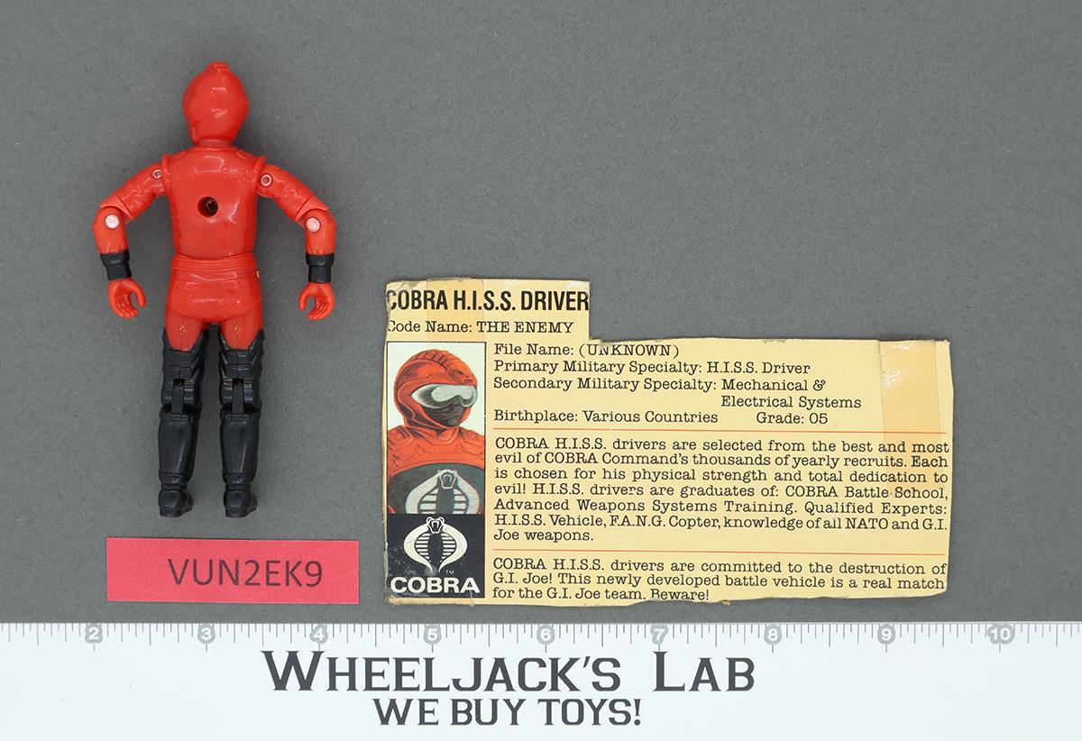 Cobra H.I.S.S. Driver V1 100% Complete G.I. Joe 1983 Hasbro Vintage Figure