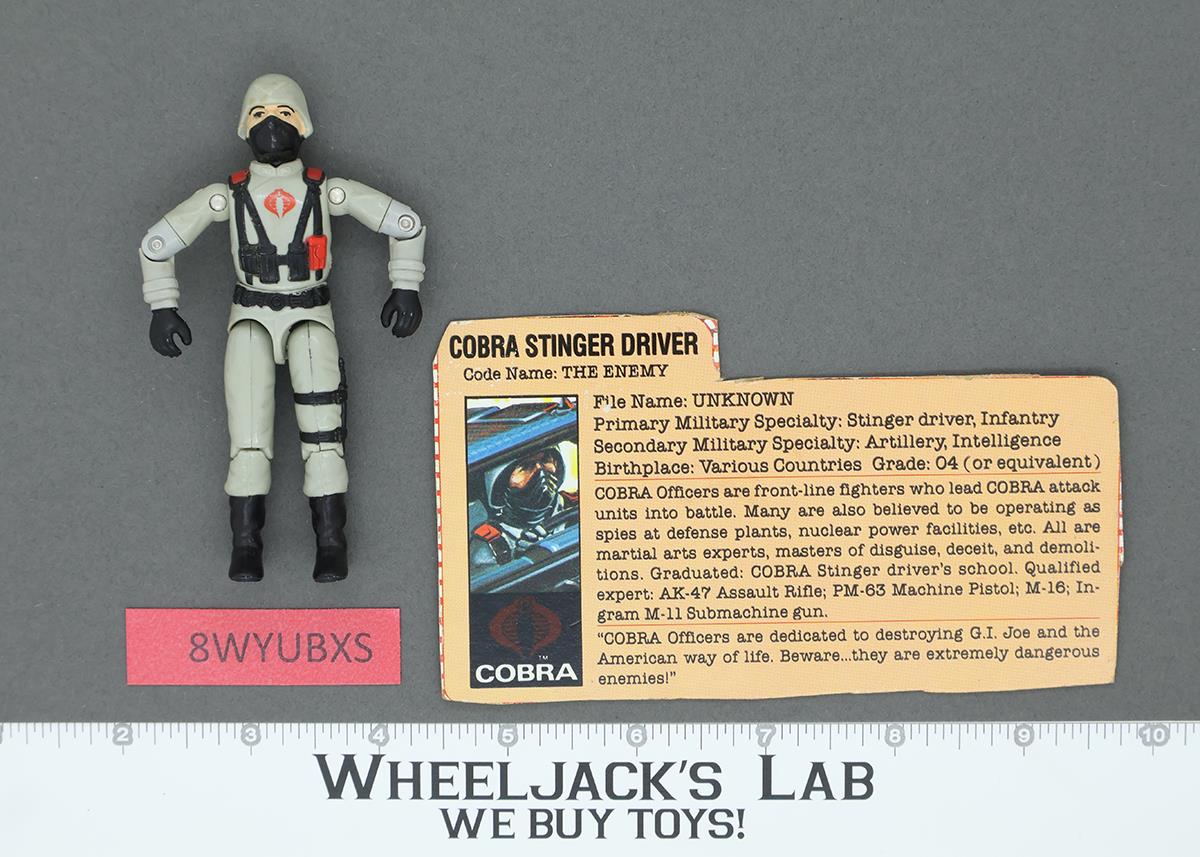 Cobra Stinger Driver V1 100% Complete G.I. Joe 1984 Hasbro Vintage Action Figure