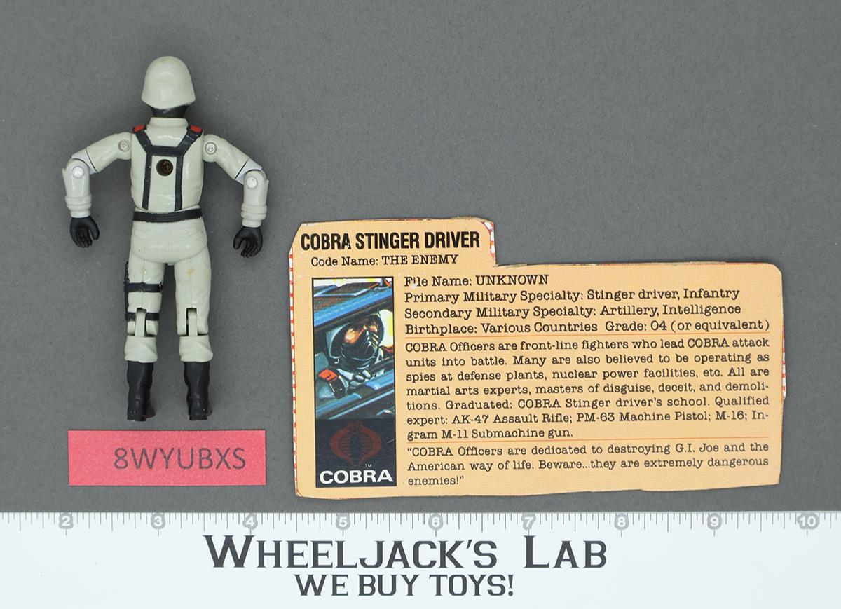 Cobra Stinger Driver V1 100% Complete G.I. Joe 1984 Hasbro Vintage Action Figure