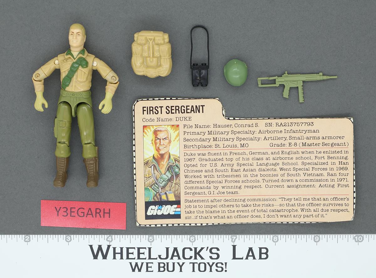 Duke V1 100% Complete G.I. Joe 1983 Hasbro Vintage Action Figure