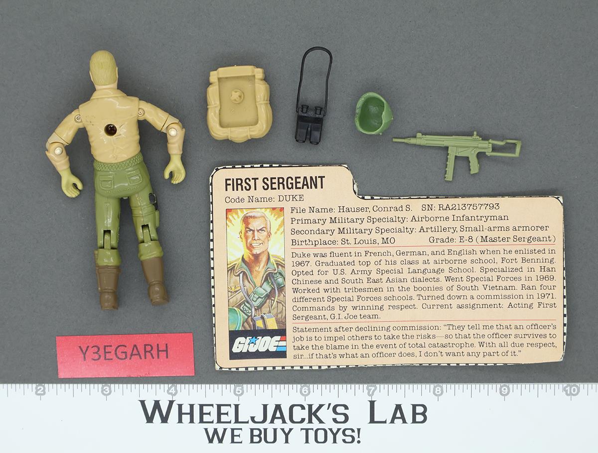 Duke V1 100% Complete G.I. Joe 1983 Hasbro Vintage Action Figure