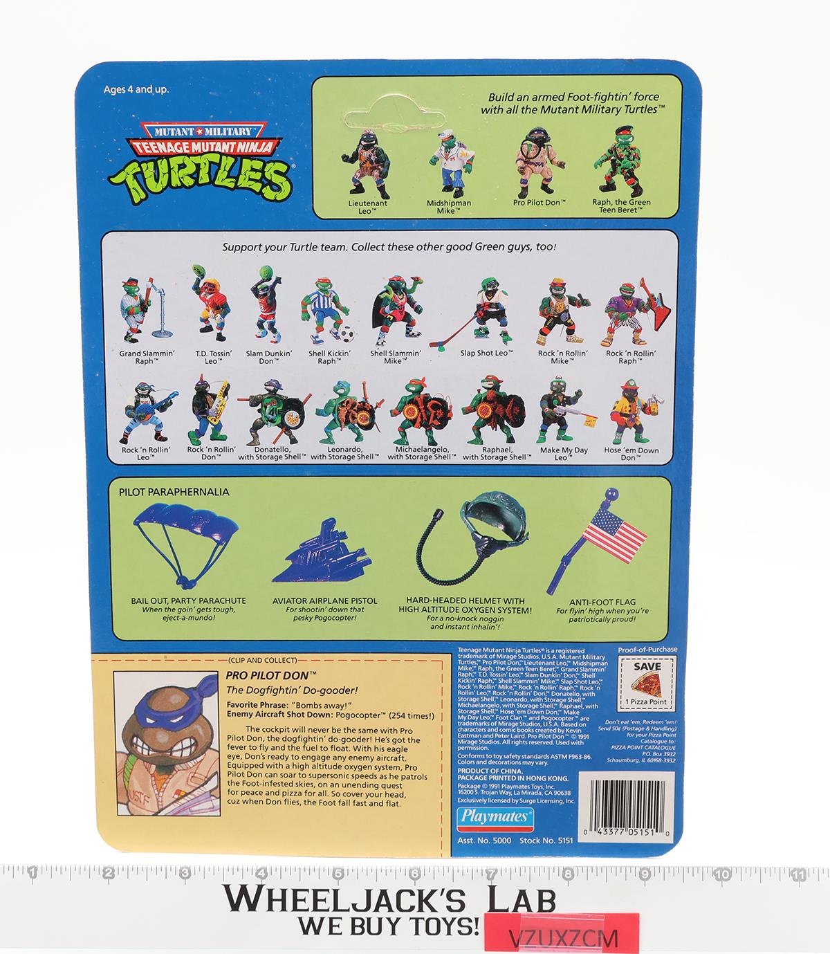 Pro Pilot Don Mutant Military Teenage Ninja Turtles TMNT Playmates NEW SEALED