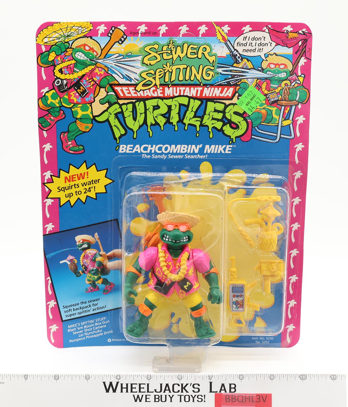 Beachcombin' Mike Teenage Mutant Ninja Turtles TMNT 1992 Playmates NEW SEALED