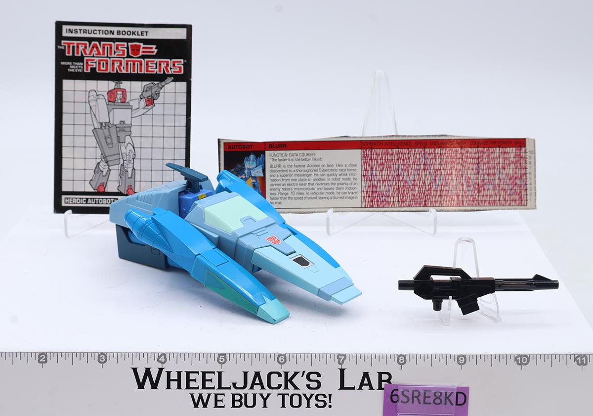 Blurr 100% Complete 1986 Vintage G1 Transformers Hasbro Action Figure