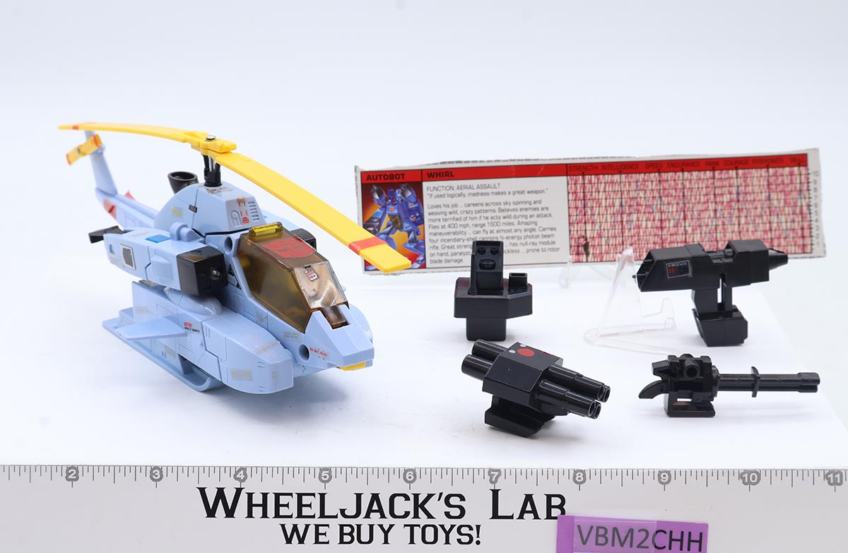 Whirl 100% Complete 1985 Vintage G1 Transformers Hasbro Action Figure
