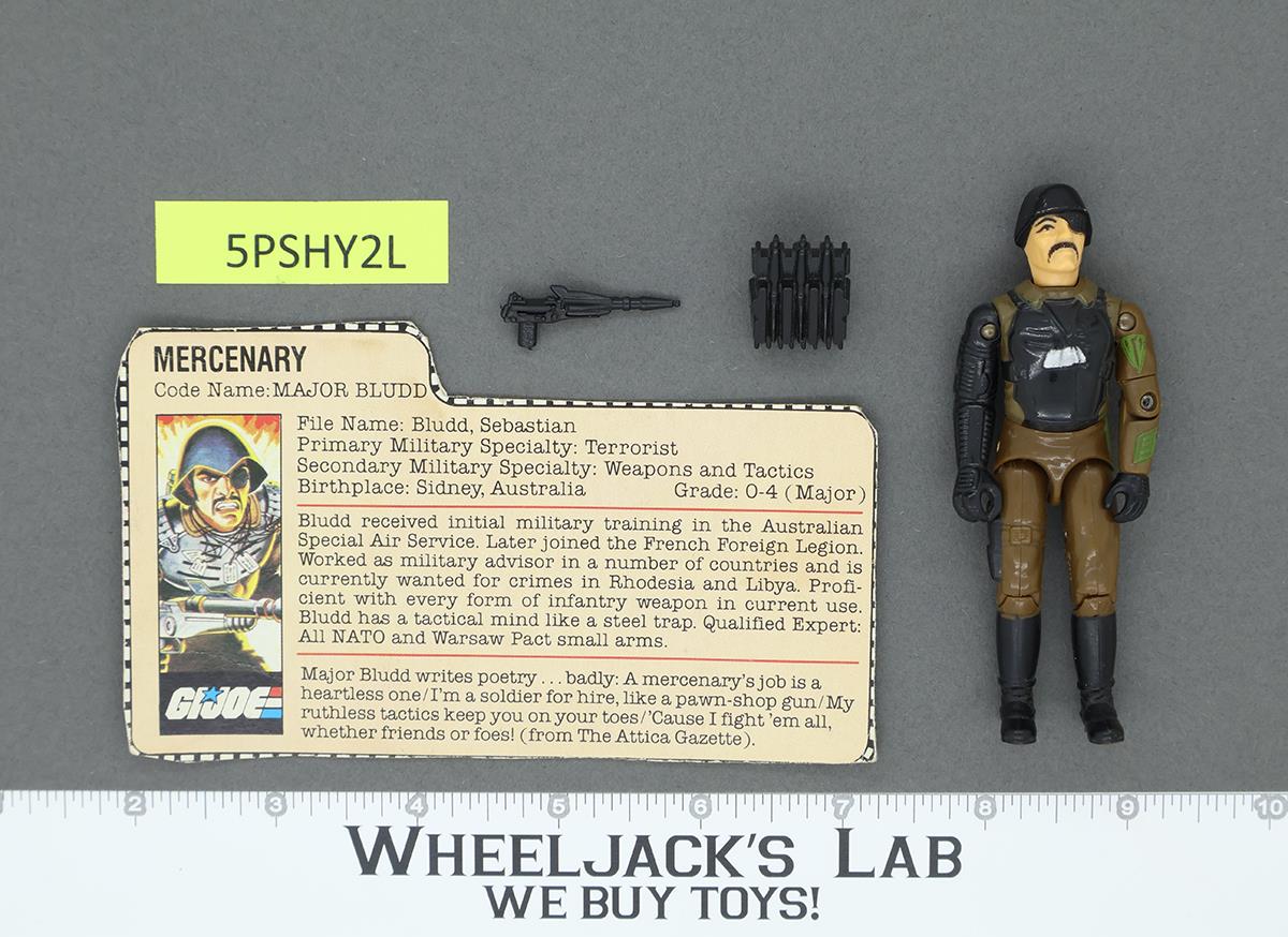 Major Bludd V1 100% Complete 1983 G.I. Joe Hasbro Vintage Action Figure