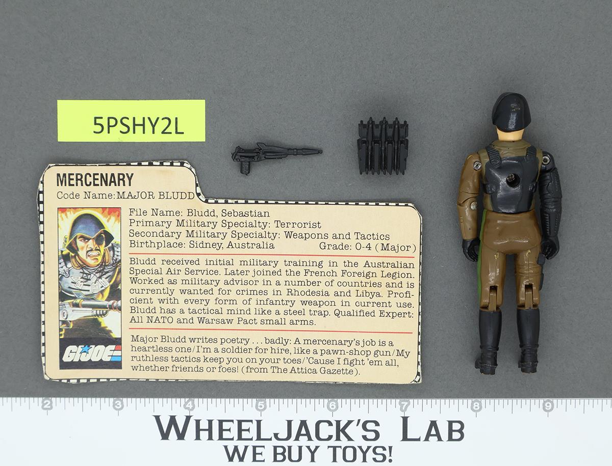 Major Bludd V1 100% Complete 1983 G.I. Joe Hasbro Vintage Action Figure