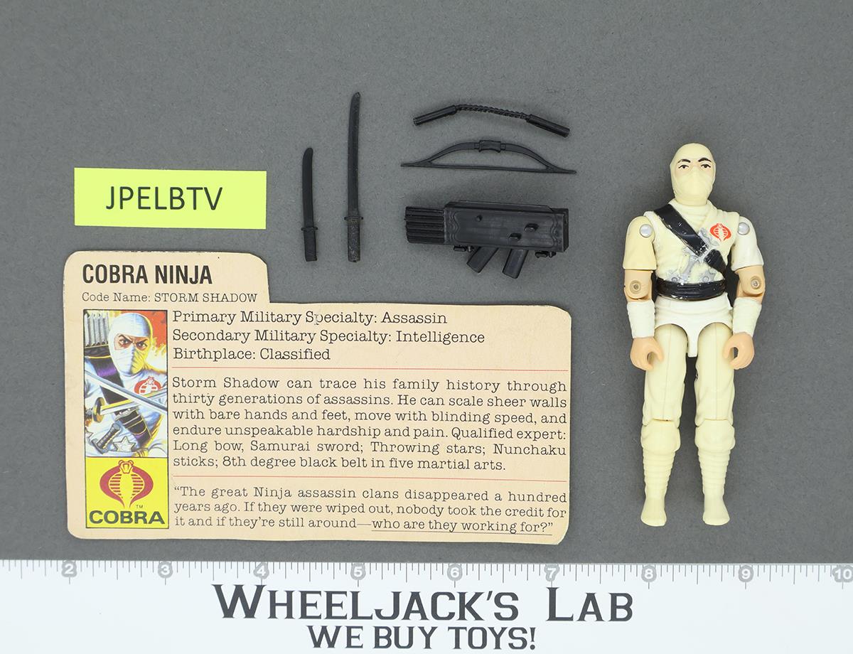 Storm Shadow V1 100% Complete G.I. Joe 1984 Hasbro Vintage Action Figure