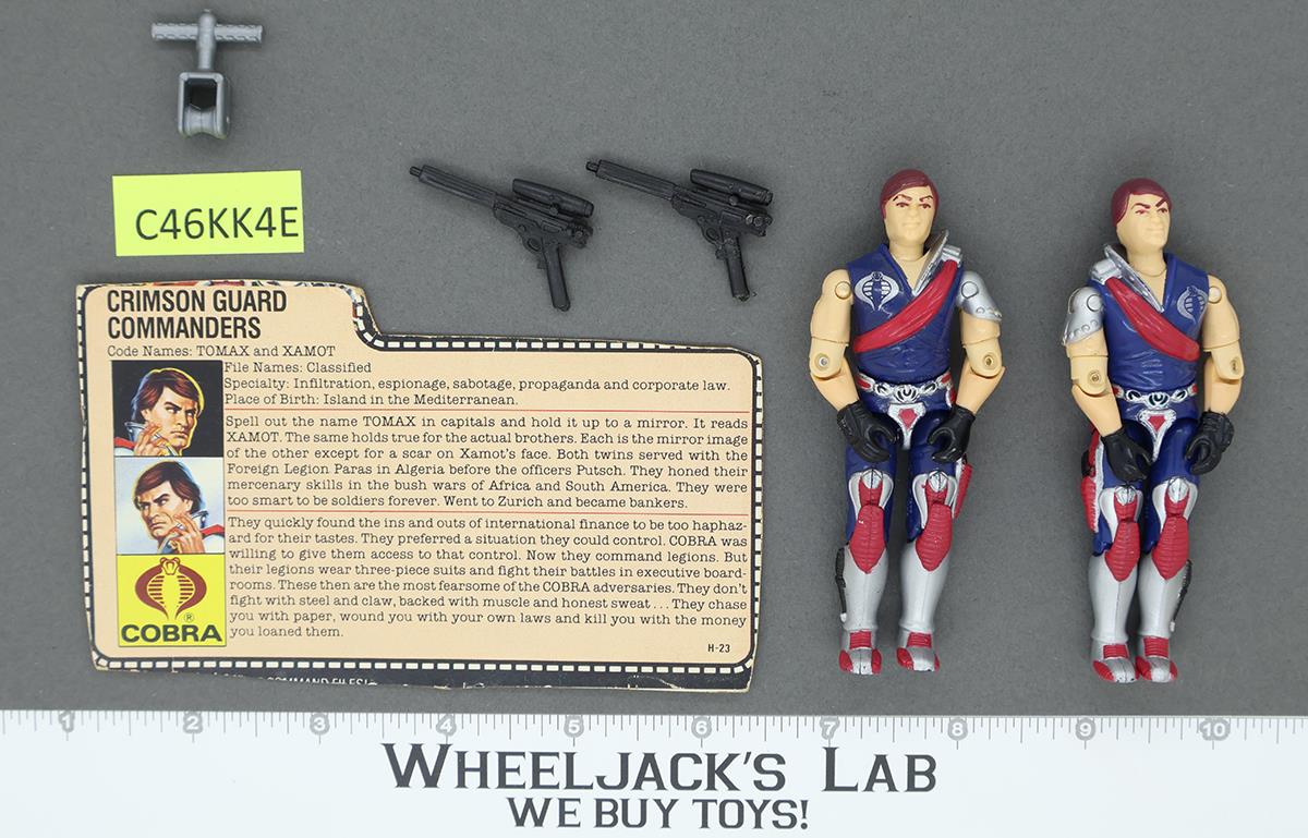 Tomax & Xamot V1 100% Complete G.I. Joe 1985 Hasbro Vintage Action Figure