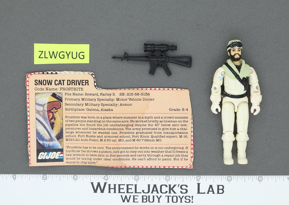Frostbite V1 100% Complete G.I Joe 1985 Hasbro Vintage Action Figure