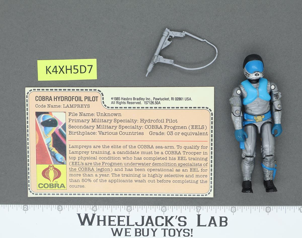 Lampreys V1 100% Complete G.I. Joe 1985 Hasbro Vintage Action Figure