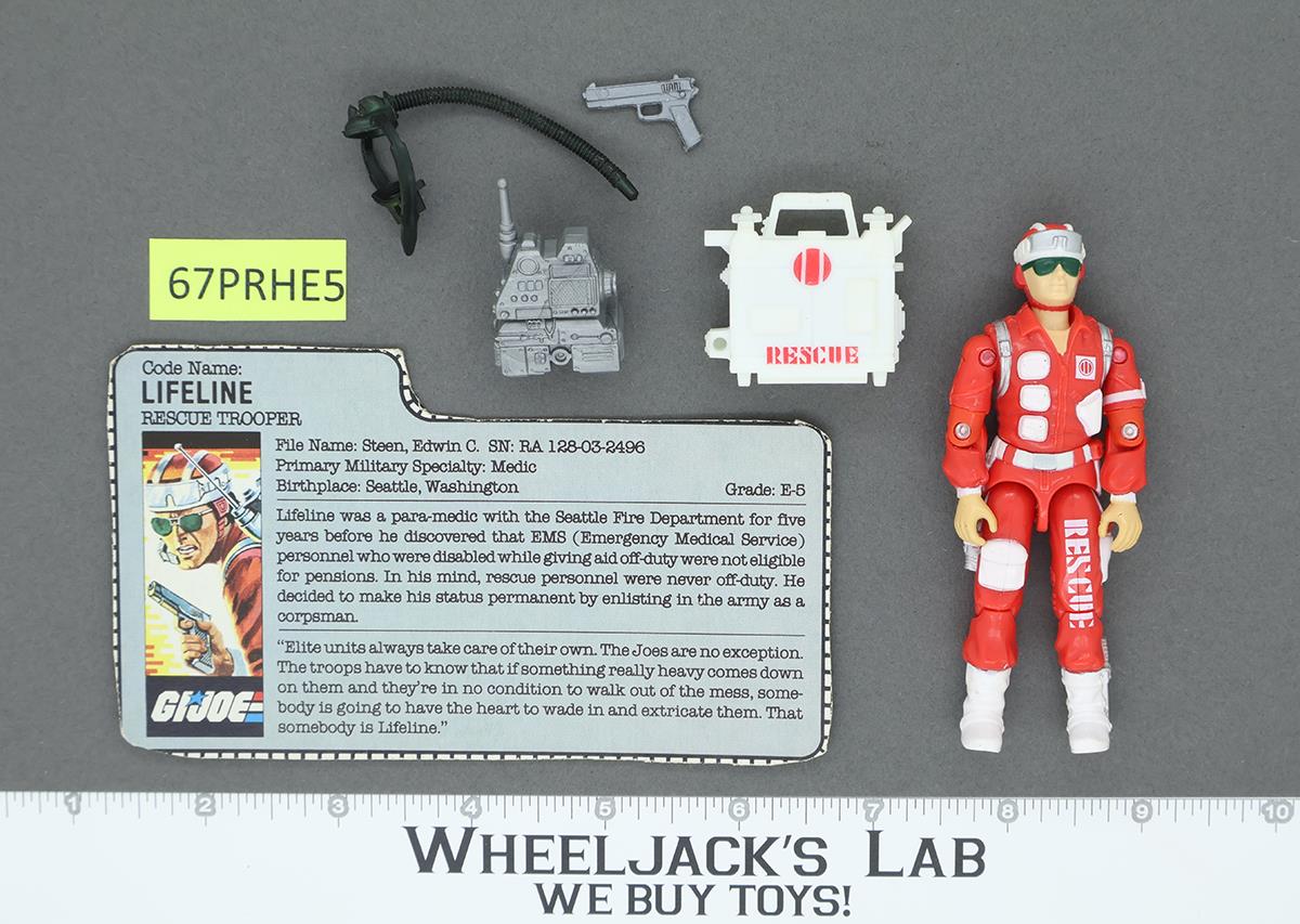 Lifeline V1 100% Complete 1986 G.I. Joe Hasbro Vintage Action Figure