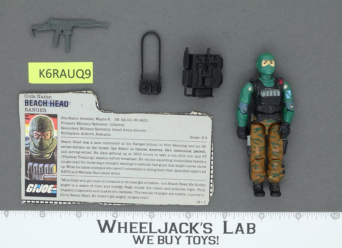 Beach Head V1 100% Complete G.I. Joe 1986 Hasbro Vintage Action Figure