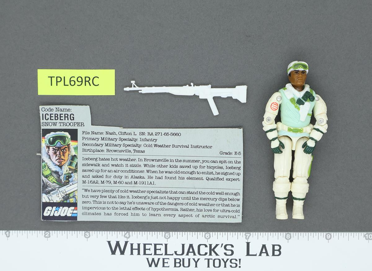 Iceberg V1 100% Complete G.I. Joe 1986 Hasbro Vintage Action Figure
