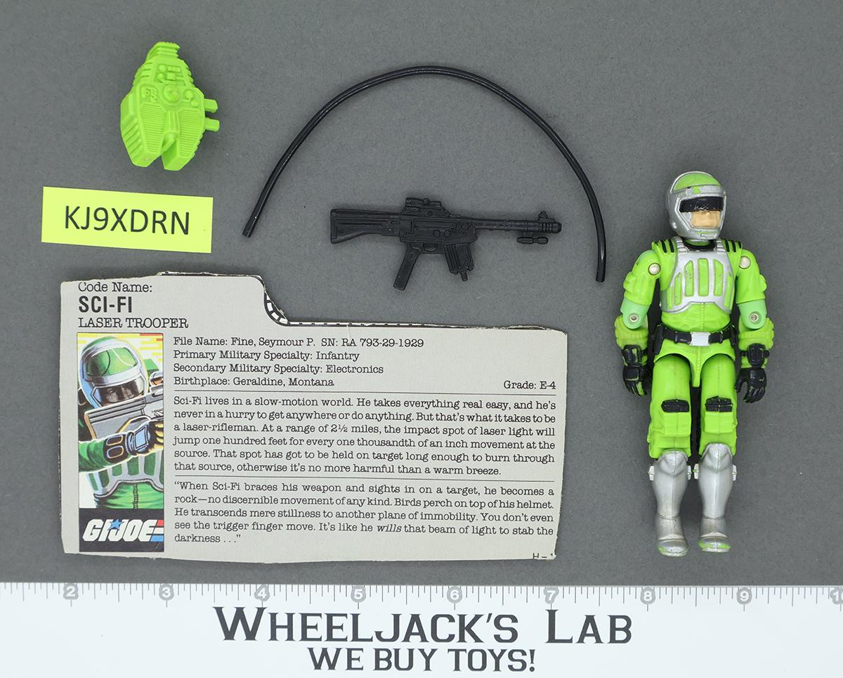 Sci-Fi V1 100% Complete G.I. Joe 1986 Hasbro Vintage Action Figure