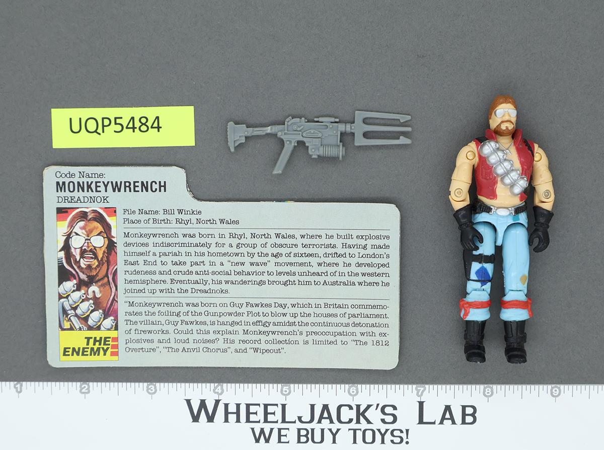 Monkeywrench V1 100% Complete G.I. Joe 1986 Hasbro Vintage Action Figure
