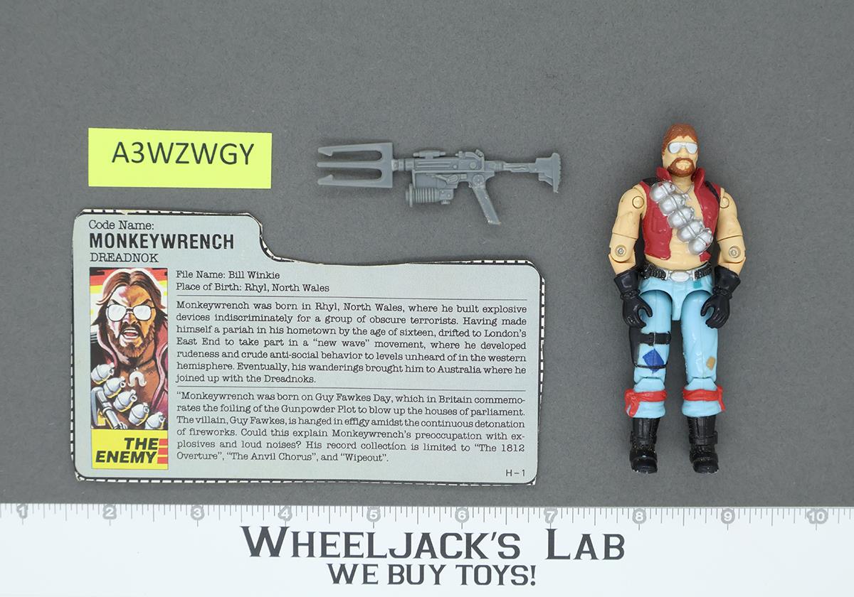 Monkeywrench V1 100% Complete G.I. Joe 1986 Hasbro Vintage Action Figure