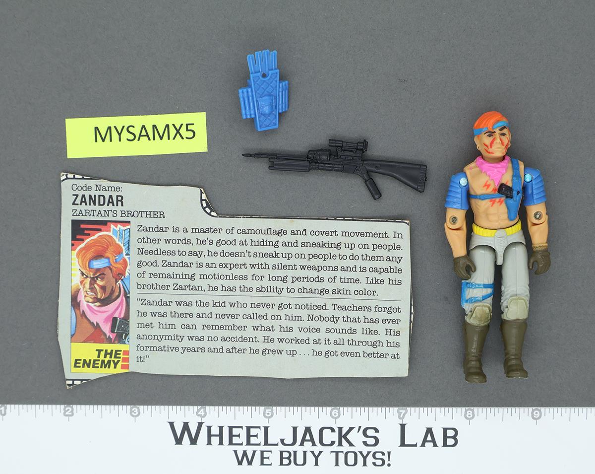 Zandar V1 100% Complete G.I. Joe 1986 Hasbro Vintage Action Figure