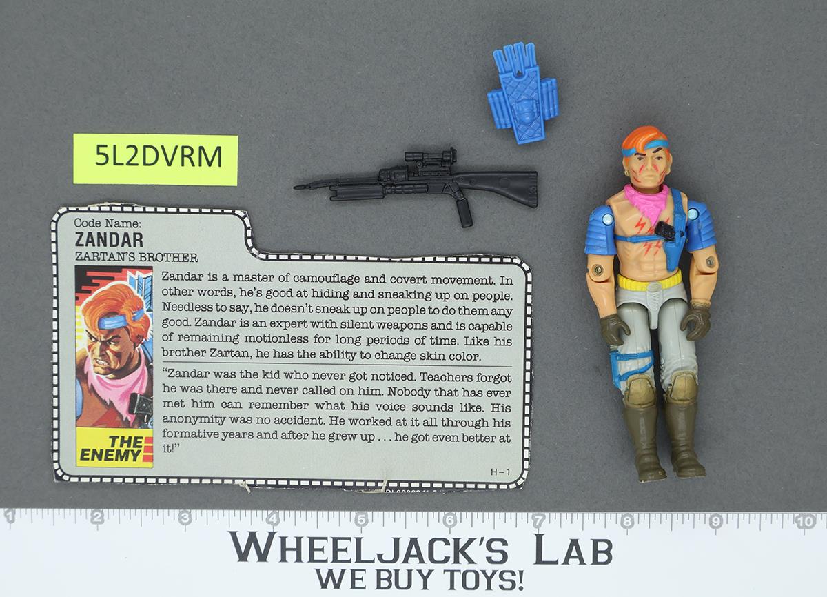 Zandar V1 100% Complete G.I. Joe 1986 Hasbro Vintage Action Figure
