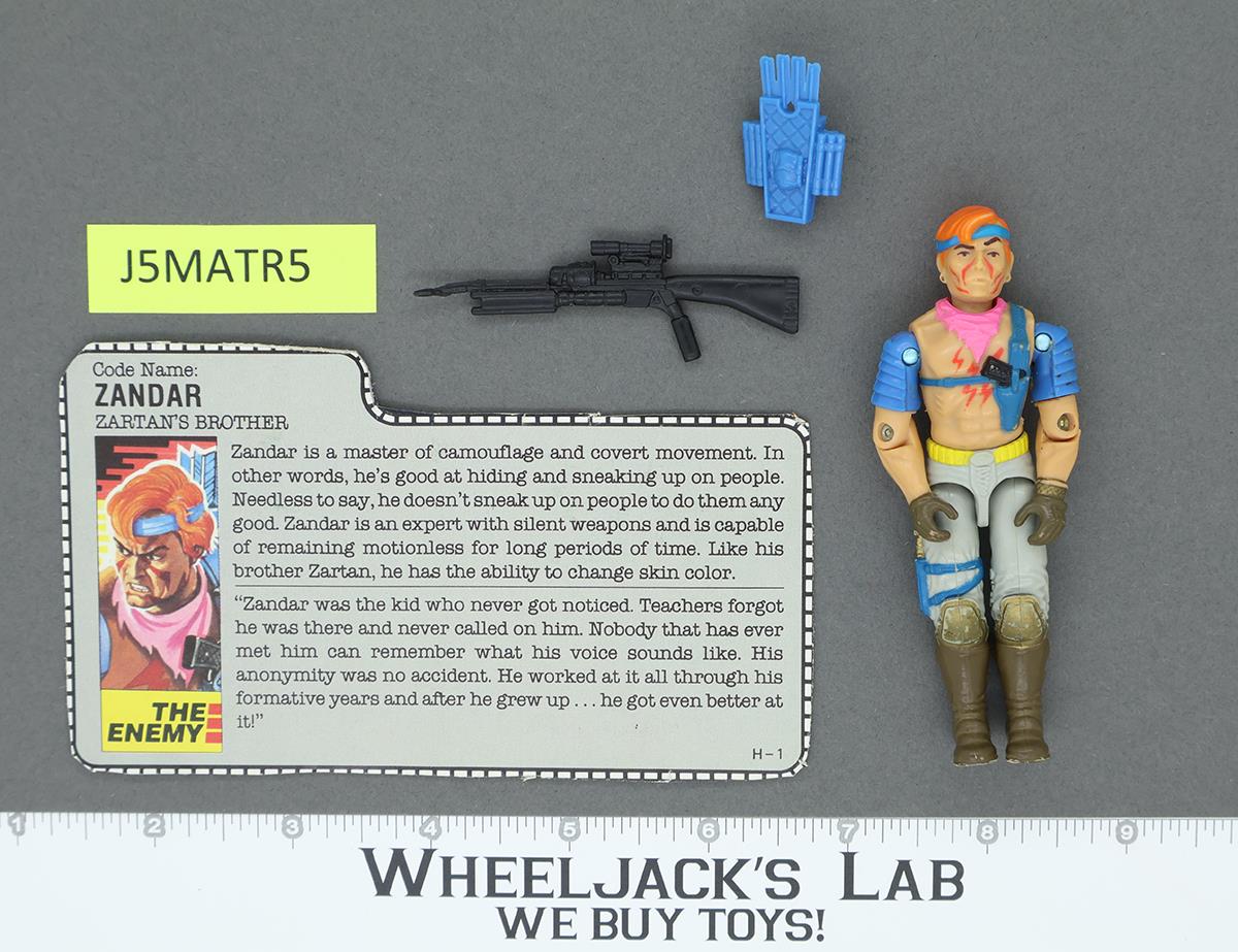 Zandar V1 100% Complete G.I. Joe 1986 Hasbro Vintage Action Figure