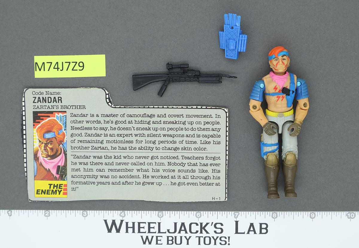 Zandar V1 100% Complete G.I. Joe 1986 Hasbro Vintage Action Figure