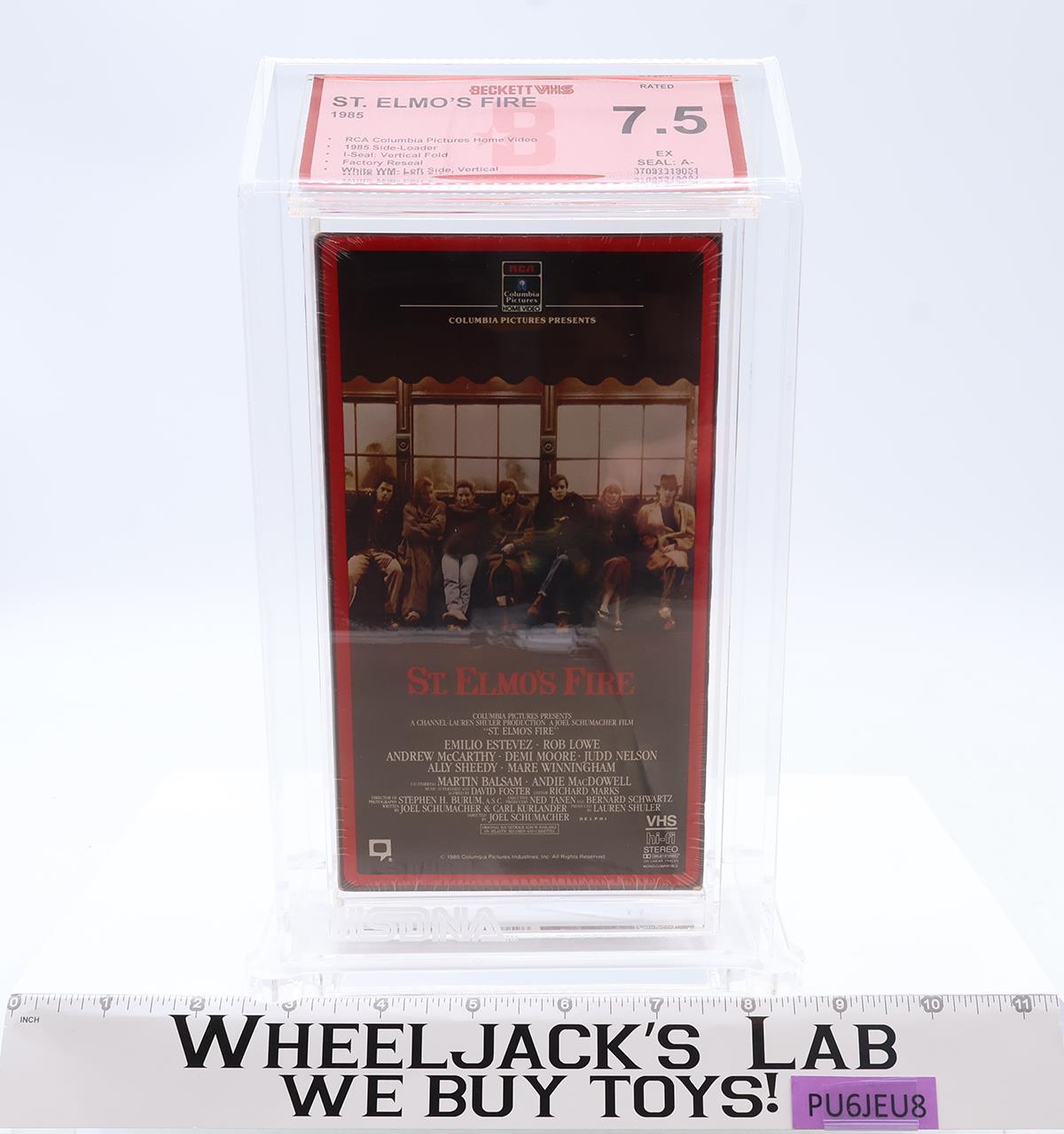 St. Elmo's Fire 1985 Side-Loader RCA Columbia Beckett 7.5 / A- VHS