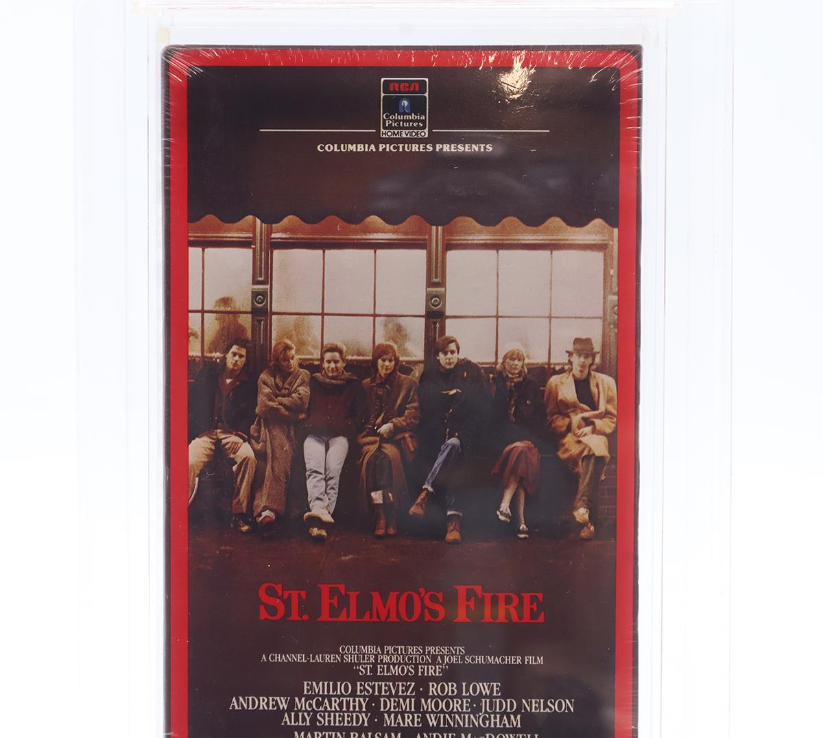 St. Elmo's Fire 1985 Side-Loader RCA Columbia Beckett 7.5 / A- VHS