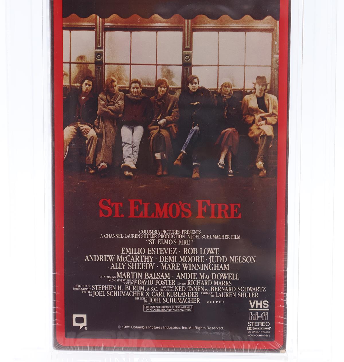 St. Elmo's Fire 1985 Side-Loader RCA Columbia Beckett 7.5 / A- VHS