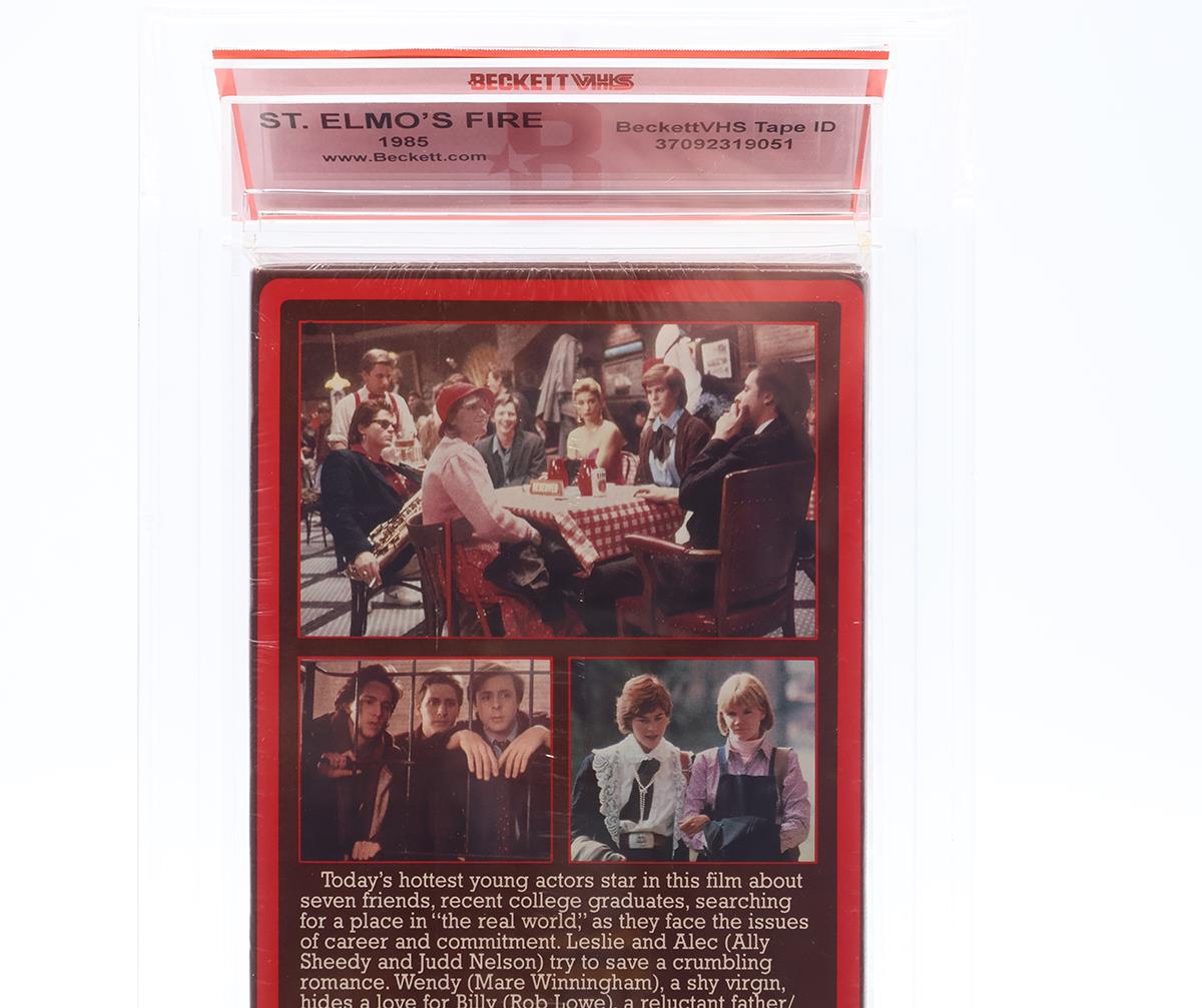 St. Elmo's Fire 1985 Side-Loader RCA Columbia Beckett 7.5 / A- VHS
