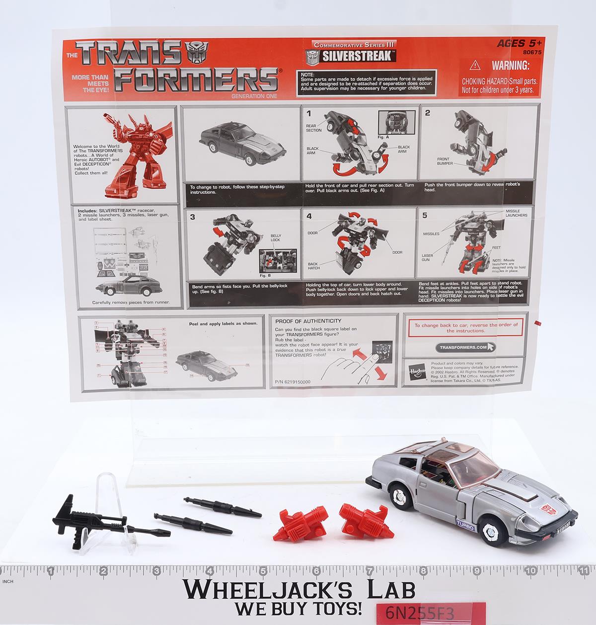 Silverstreak Commemorative Series III Hasbro Reissue Transformers Action Figure