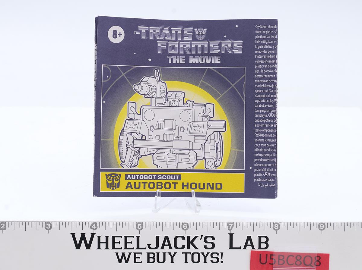 Autobot Hound 100% Complete Transformers Reissue 2023 Hasbro Action Figure