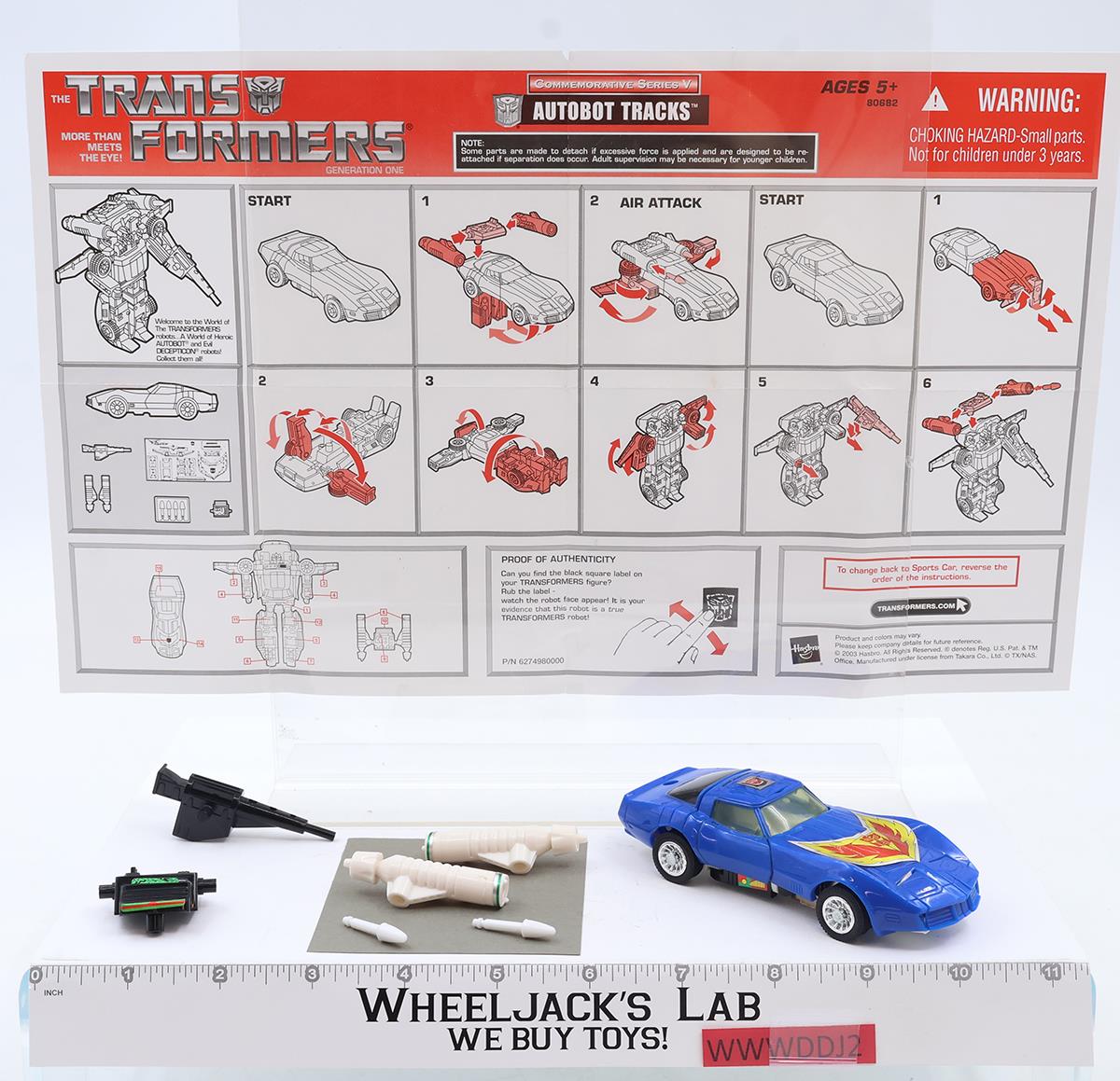 Tracks Commemorative Series V Hasbro Reissue Transformers Action Figure