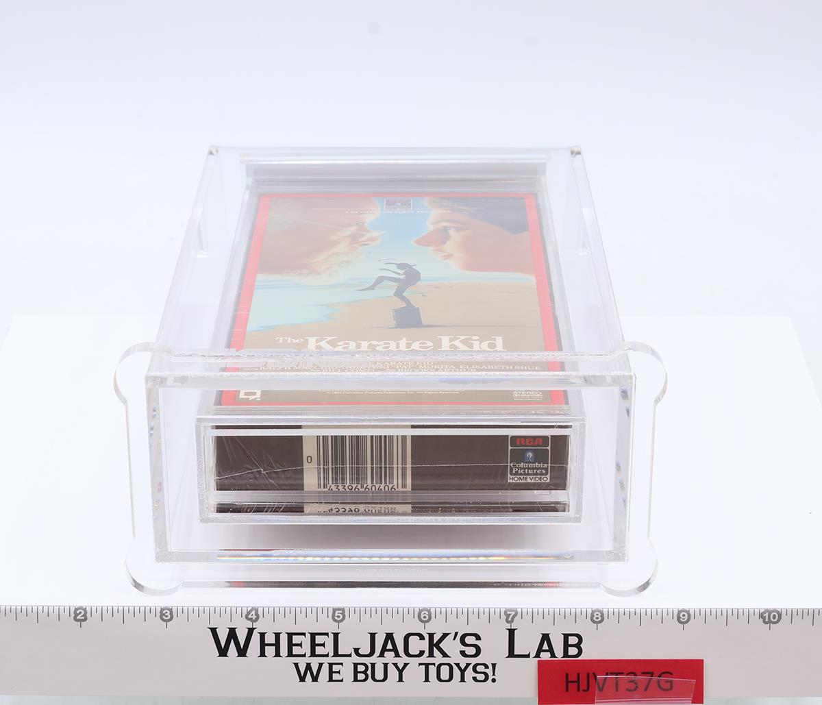 The Karate Kid 1984,1985 Sideloader U-Seal Bottom RCA Columbia Beckett 8.0 VHS